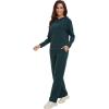 imageWiWi Women Outfits Sweatsuits Lounge Hoodie Set for Womens Long Sleeve Hoodies and Jogger Pant Tracksuit SXXLDeep Teal