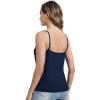imageWiWi Womens Camisole Adjustable Spaghetti Straps Undershirt Soft Tank Tops Bamboo Viscose Cami Sleepwear SXXLAnavy