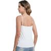 imageWiWi Womens Camisole Adjustable Spaghetti Straps Undershirt Soft Tank Tops Bamboo Viscose Cami Sleepwear SXXLAraw White