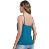 imageWiWi Womens Camisole Adjustable Spaghetti Straps Undershirt Soft Tank Tops Bamboo Viscose Cami Sleepwear SXXLAteal Blue