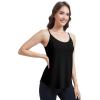 imageWiWi Womens Camisole Adjustable Spaghetti Straps Undershirt Soft Tank Tops Bamboo Viscose Cami Sleepwear SXXLBblack