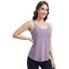 imageWiWi Womens Camisole Adjustable Spaghetti Straps Undershirt Soft Tank Tops Bamboo Viscose Cami Sleepwear SXXLBviolet