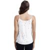 imageWiWi Womens Camisole Adjustable Spaghetti Straps Undershirt Soft Tank Tops Bamboo Viscose Cami Sleepwear SXXLBwhite Stars
