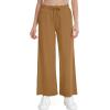 imageWiWi Womens French Terry Yoga Pants Soft Viscose from Bamboo Lounge Pants Wide Leg Sweatpants with Pockets SXXLBrown