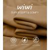 imageWiWi Womens French Terry Yoga Pants Soft Viscose from Bamboo Lounge Pants Wide Leg Sweatpants with Pockets SXXLBrown