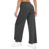 imageWiWi Womens French Terry Yoga Pants Soft Viscose from Bamboo Lounge Pants Wide Leg Sweatpants with Pockets SXXLCharcoal Heather