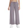 imageWiWi Womens French Terry Yoga Pants Soft Viscose from Bamboo Lounge Pants Wide Leg Sweatpants with Pockets SXXLLavender