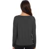imageWiWi Womens Long Sleeve Shirts Pullover Tops Base Layer Slim Fit Viscose from Bamboo Tunic SXXLCharcoal Heather