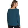 imageWiWi Womens Long Sleeve Shirts Pullover Tops Base Layer Slim Fit Viscose from Bamboo Tunic SXXLInk Blue