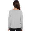 imageWiWi Womens Long Sleeve Shirts Pullover Tops Base Layer Slim Fit Viscose from Bamboo Tunic SXXLLight Heather Grey