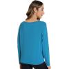 imageWiWi Womens Long Sleeve Shirts Pullover Tops Base Layer Slim Fit Viscose from Bamboo Tunic SXXLTeal Blue
