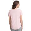 imageWiWi Womens Pajama Tops Soft Crew Neck Sleep Shirt Loose Short Sleeves TShirt Viscose from Bamboo Loungewear SXXLCream Pink