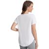 imageWiWi Womens Pajama Tops Soft Crew Neck Sleep Shirt Loose Short Sleeves TShirt Viscose from Bamboo Loungewear SXXLRaw White