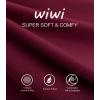 imageWiWi Womens Pajama Tops Soft Crew Neck Sleep Shirt Loose Short Sleeves TShirt Viscose from Bamboo SXXLBurgundy