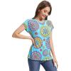imageWiWi Womens Pajama Tops Soft Crew Neck Sleep Shirt Loose Short Sleeves TShirt Viscose from Bamboo SXXLDatura