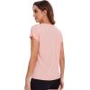 imageWiWi Womens Pajama Tops Soft Crew Neck Sleep Shirt Loose Short Sleeves TShirt Viscose from Bamboo SXXLPeach Pink