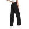 imageWiWi Womens Sweatpants Loose Casual Lounge Work Pants Lightweight Trousers Yoga Pant with Pockets SXXLBlack