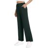 imageWiWi Womens Sweatpants Loose Casual Lounge Work Pants Lightweight Trousers Yoga Pant with Pockets SXXLDark Fence Green