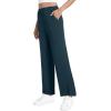 imageWiWi Womens Sweatpants Loose Casual Lounge Work Pants Lightweight Trousers Yoga Pant with Pockets SXXLDeep Teal