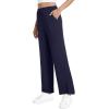 imageWiWi Womens Sweatpants Loose Casual Lounge Work Pants Lightweight Trousers Yoga Pant with Pockets SXXLNavy