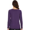 imageWiWi Womens Viscose from Bamboo Pajama Tops Soft Scoop Neck Sleep Shirt Loose Long Sleeves TShirt Loungewear SXXLAdark Purple