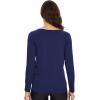 imageWiWi Womens Viscose from Bamboo Pajama Tops Soft Scoop Neck Sleep Shirt Loose Long Sleeves TShirt Loungewear SXXLAnavy
