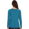 imageWiWi Womens Viscose from Bamboo Pajama Tops Soft Scoop Neck Sleep Shirt Loose Long Sleeves TShirt Loungewear SXXLAteal Blue