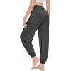 imageWiWi Womens Yoga Pants Stretchy Joggers Pant with Drawstring Comfy Lounge Viscose from Bamboo Bottoms SXXLCharcoal Heather