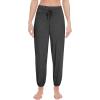 imageWiWi Womens Yoga Pants Stretchy Joggers Pant with Drawstring Comfy Lounge Viscose from Bamboo Bottoms SXXLCharcoal Heather