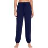imageWiWi Womens Yoga Pants Stretchy Joggers Pant with Drawstring Comfy Lounge Viscose from Bamboo Bottoms SXXLNavy