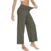 imageWiWi Womens Yoga Pants Viscose from Bamboo Womens Lounge Pants High Waist Comfy Bottom Soft Palazzo Sweatpants SXXLGreen