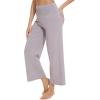 imageWiWi Womens Yoga Pants Viscose from Bamboo Womens Lounge Pants High Waist Comfy Bottom Soft Palazzo Sweatpants SXXLLavender