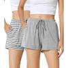A-heather Grey+grey White Stripe