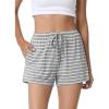 C-light Heather Grey/White Stripe