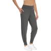 imageWiWi Joggers for Women with Pockets High Waist Workout Yoga Tapered Sweatpants Womens Lounge Pants SXXLCharcoal