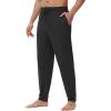 imageWiWi Men s Pajama Pants Sports Bottoms Sleep Pant with PocketsViscose from Bamboo SXXLBlack