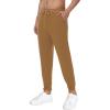 imageWiWi Mens Athletic Joggers Casual Gym Sweatpants Drawstring French Terry Workout Lounge Pants with Pockets SXXLBrown