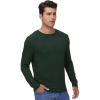 imageWiWi Pajama Top for Men Mens Lightweight Long Sleeve Tees Crewneck Sweatshirt Loungewear PJs Sleepwear Tees SXXLDark Fence Green