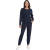 imageWiWi Womens 2 Piece Outfits Sweatsuit Crewneck Lounge Matching Sweat Sets Fall Fashion with Pockets Tracksuit SXXLDark Navy