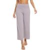 imageWiWi Womens Yoga Pants Viscose from Bamboo Womens Lounge Pants High Waist Comfy Bottom Soft Palazzo Sweatpants SXXLLavender