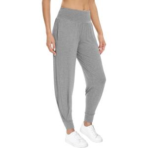 imageWiWi Joggers for Women with Pockets High Waist Workout Yoga Tapered Sweatpants Womens Lounge Pants SXXLHeather Grey