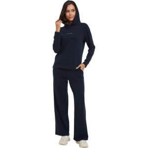 imageWiWi Women Outfits Sweatsuits Lounge Hoodie Set for Womens Long Sleeve Hoodies and Jogger Pant Tracksuit SXXLDark Navy