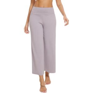 imageWiWi Womens Yoga Pants Viscose from Bamboo Womens Lounge Pants High Waist Comfy Bottom Soft Palazzo Sweatpants SXXLLavender