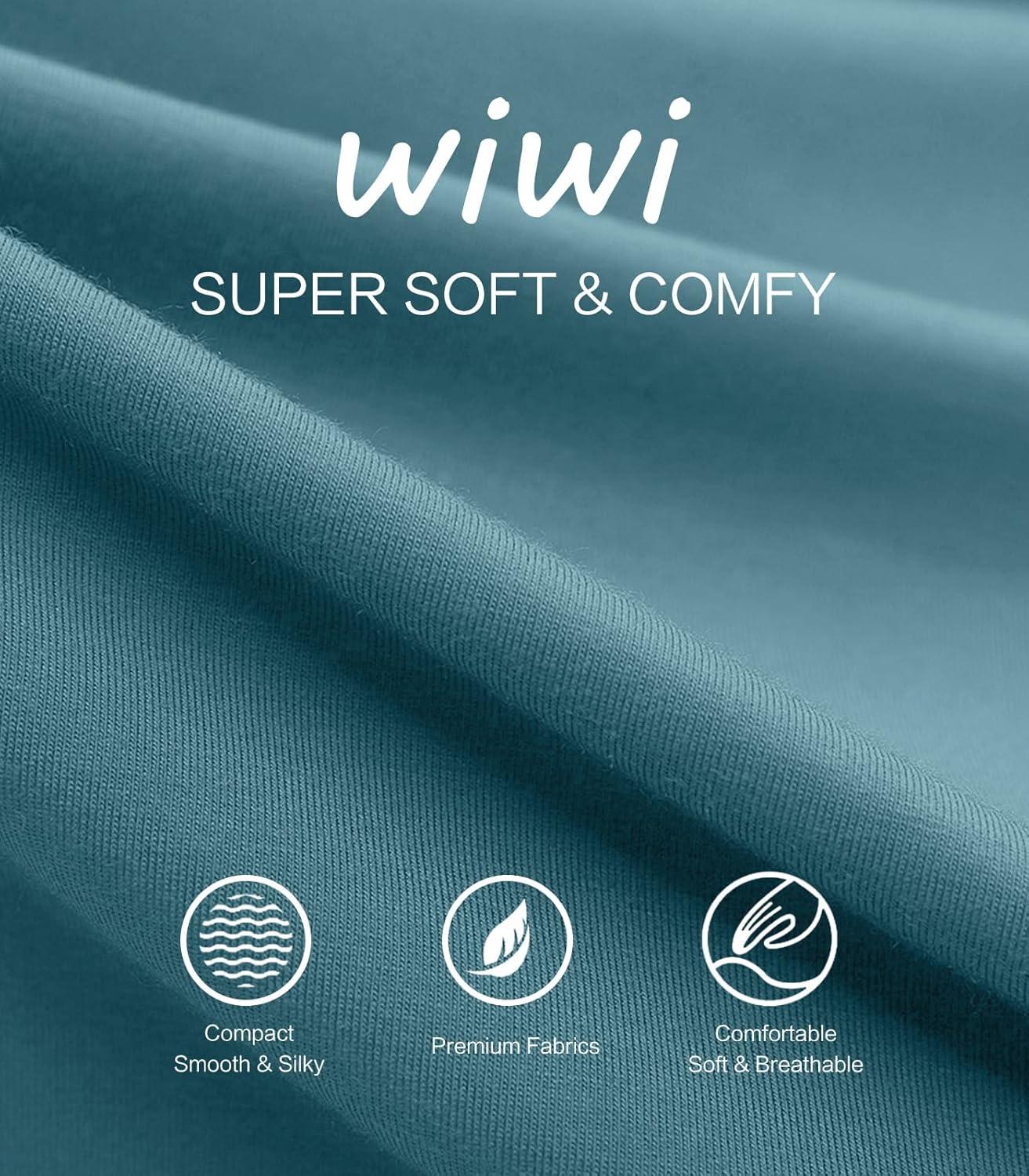 imageWiWi Nightgowns for Women Soft Long Sleeve Nightgown Plus Size Sleep Shirt Pajama Gown Viscose from Bamboo S4XBvintage IndigoCat