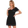imageWiWi Bamboo Viscose Nightgowns for Women Soft Short Sleeve Sleep Nightgown Summer Lightweight Night Shirt SXXLAblack