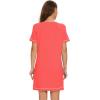 imageWiWi Bamboo Viscose Nightgowns for Women Soft Short Sleeve Sleep Nightgown Summer Lightweight Night Shirt SXXLAcoral