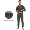imageWiWi Mens Pajama Sets French Terry Sleepwear Long Sleeve Top and Pants Pjs with Pockets Drawstring SXXLCharcoal