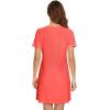 imageWiWi Nightgowns for Women Short Sleeve Sleepshirt Pajama Shirt Viscose from bamboo Soft Sleep Dress Vneck Nightshirt SXXLCcoral