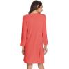 imageWiWi Nightgowns for Women Soft Long Sleeve Nightgown Plus Size Sleep Shirt Pajama Gown Viscose from Bamboo S4XAcoral