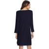 imageWiWi Nightgowns for Women Soft Long Sleeve Nightgown Plus Size Sleep Shirt Pajama Gown Viscose from Bamboo S4XAnavy